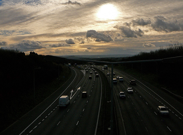 M62 near Hartshead Moor services M62 near Hartshead Moor services