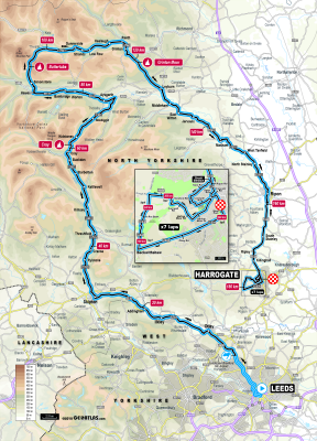 Route of elite men's road race, UCI road World Championships 2019