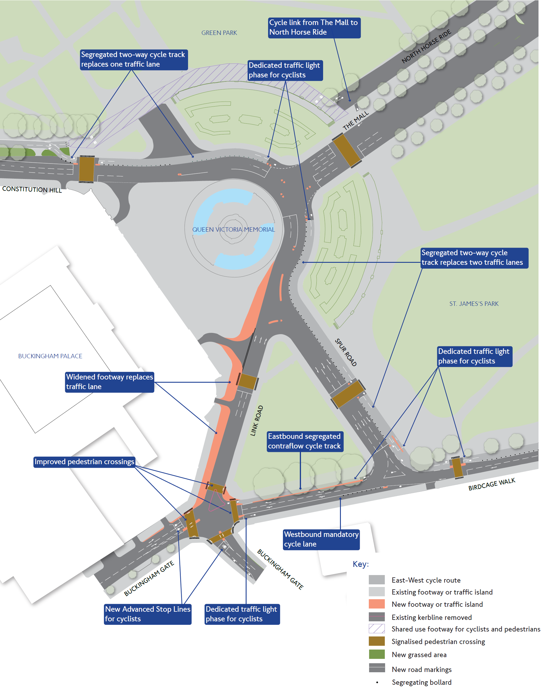 Cycle superhighway plans at Spur Road Cycle superhighway plans at Spur Road