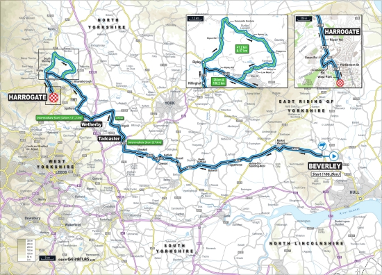 UCI 2019 para-cycling race route map