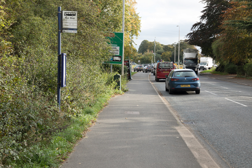Shared Use Pavement by A59 from Poppleton to Ring Road