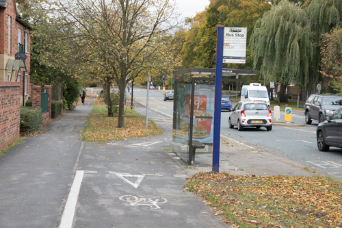 Bus stop A59 Poppleton Road