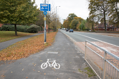 Cycle track, A59 Poppleton Road, York
