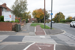 Cycle track by A59 Poppleton Road York
