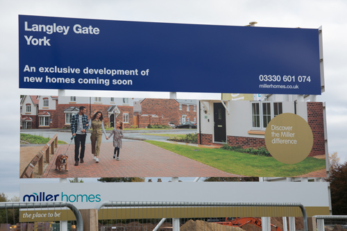 Miller Homes Langley Gate development