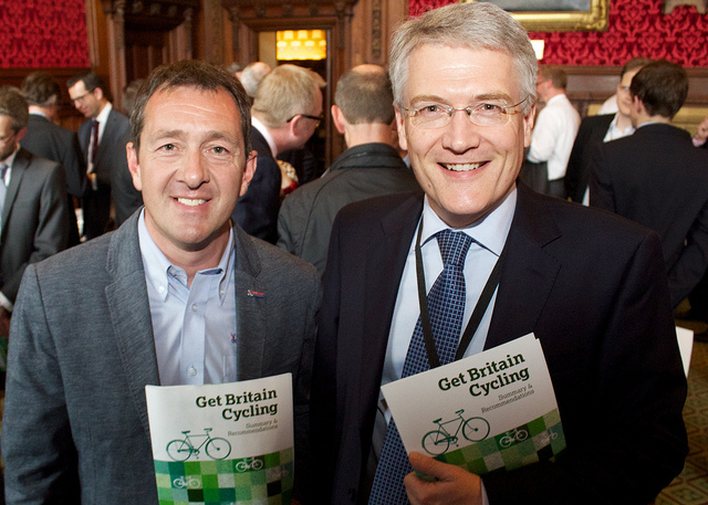 Andrew Jones MP with Chris Boardman