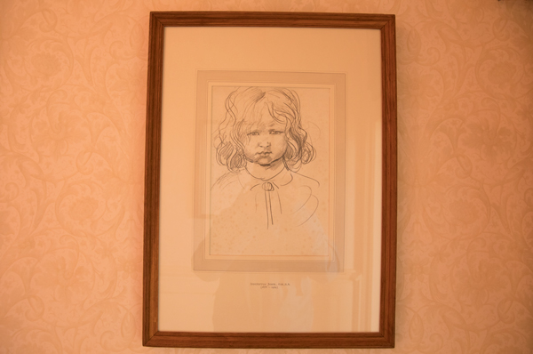 Augustus John sketch, Burton Agnes