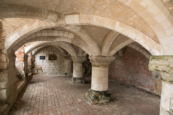 Undercroft of Norman manor house, Burton Agnes