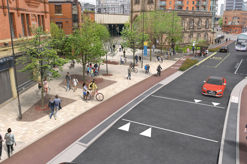Visualisation of a busy road, Beelines