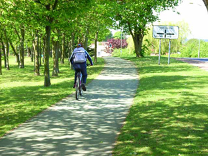 Cycle path in Catterick Garrison