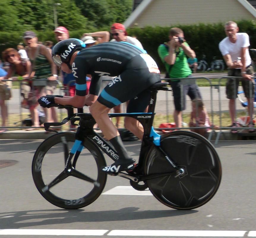 Chris Froome in Utrecht during the 2015 Tour de France