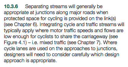 Para 10.3.6, LTN 1/20