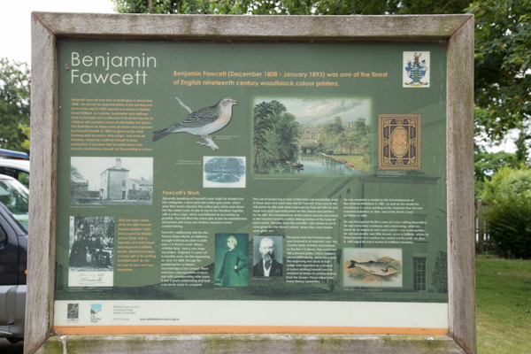 Benjamin Fawcett information board, Driffield