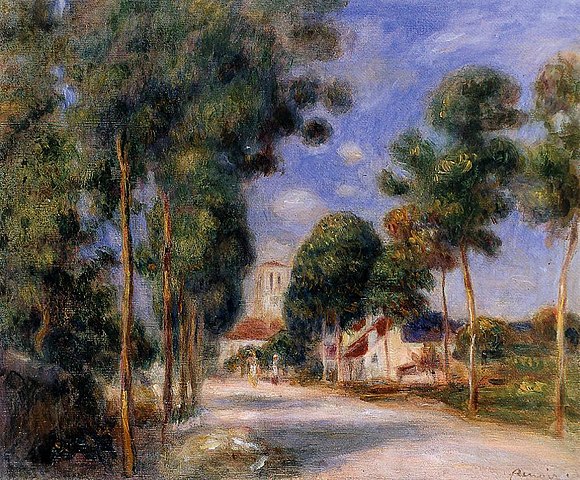 Entering the village of Essoyes