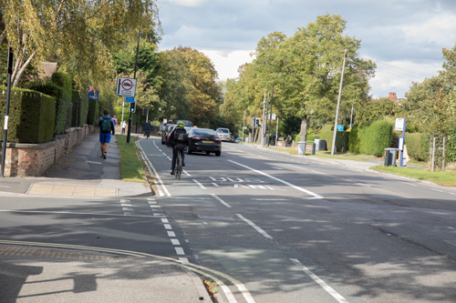 A19 Fulford cycle lane bus lane