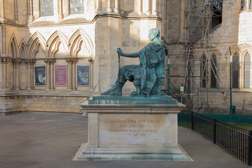 Statue of Constantine in Minster Yard, York