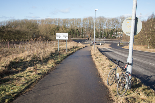 Shared use path from York Sport Village