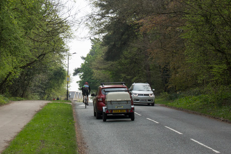 Overtake on Harlow Moor Road