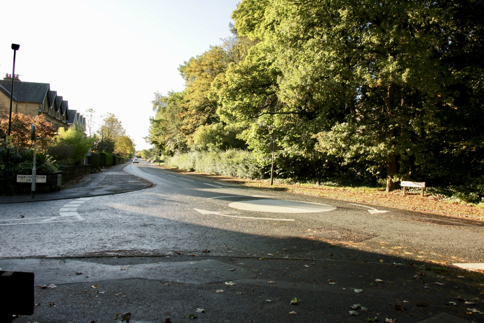 Junction of Harlow Moor Rd & Harlow Moor Drive
