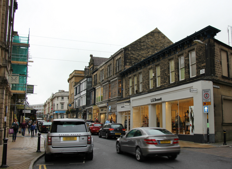 James St, Harrogate, dominated by cars James St, Harrogate, dominated by cars