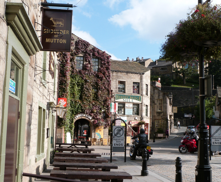 Shoulder of Mutton, and mill, Hebden Bridge