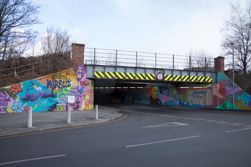 Railway bridge at Mirfield Station