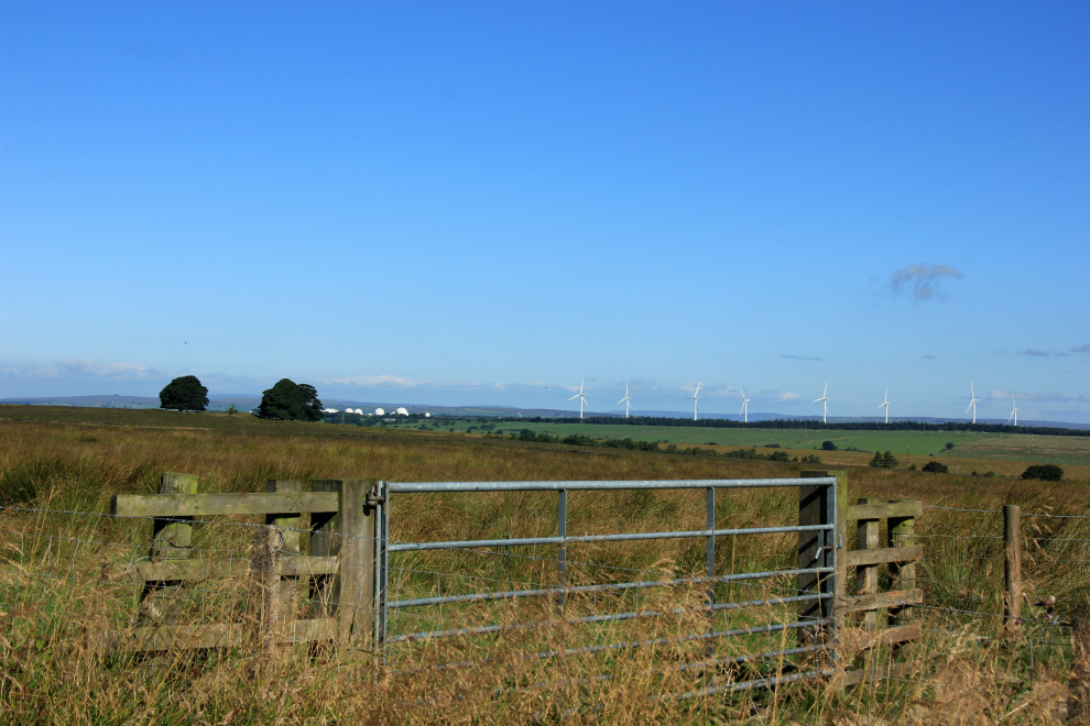 Knabs Ridge wind turbines from Norwood Lane
