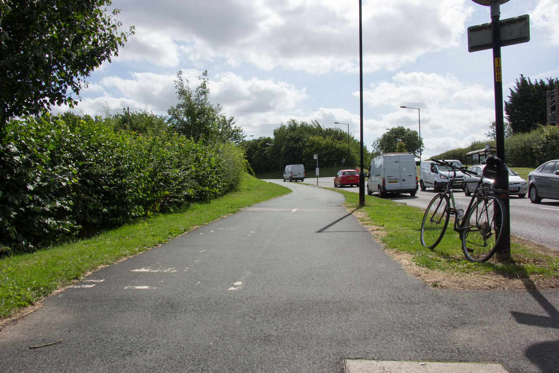 Cycle path by B6164 Knaresborough