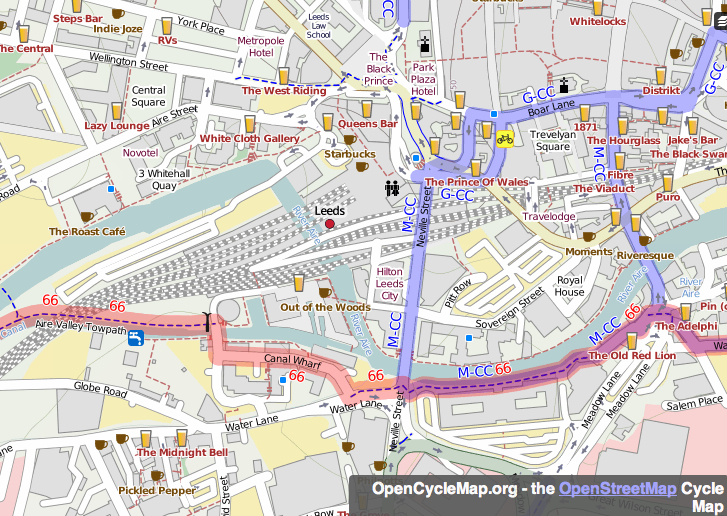 Leeds city centre map
