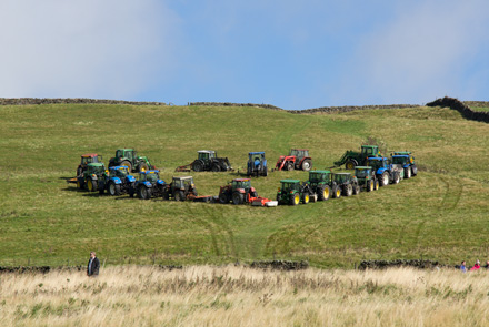 Tractor art at Lofthouse for 2019 World Championships