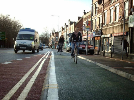 Bike lane, Manchester