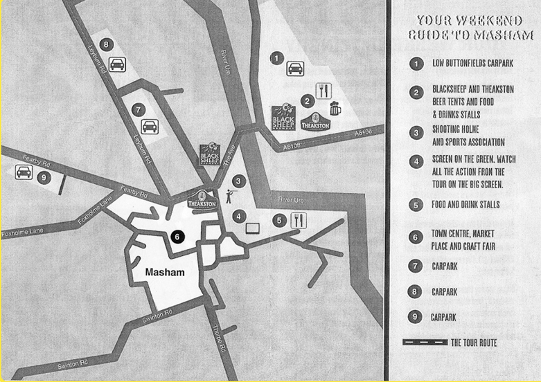 Masham Tour de France map Masham Tour de France map