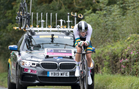 Rohan Dennis at the UCI 2019 Yorkshire Worlds men's ITT