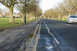 Painted cycle lane