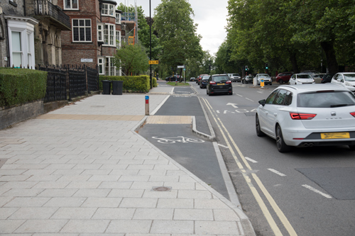 Cycle track, The Mount, York