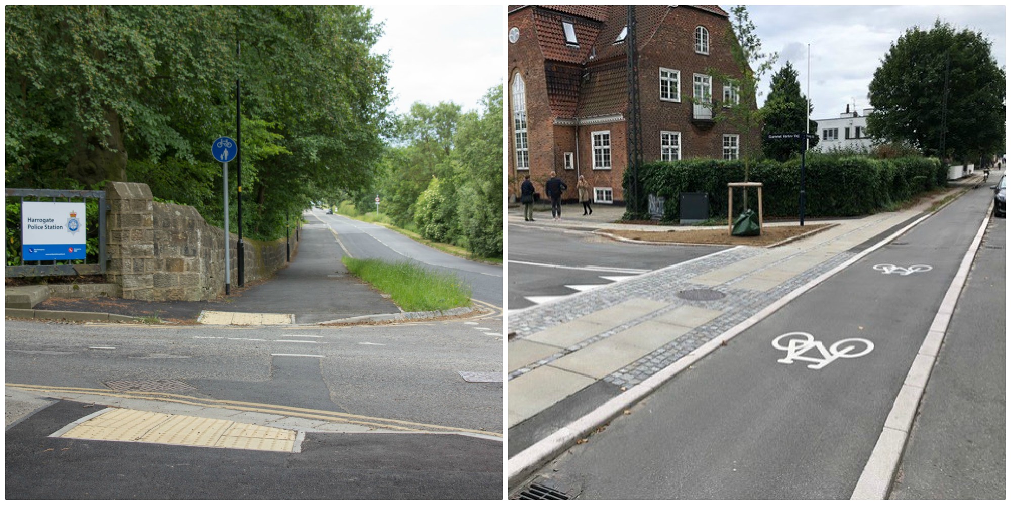 N Yorks v Denmark bike infra