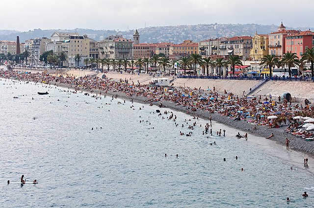 The beach at Nice