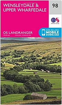 OS Landranger 98 Wensleydale and Upper Wharfedale