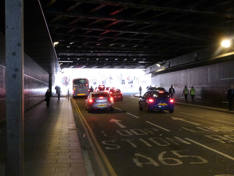 Neville Street, under railway line