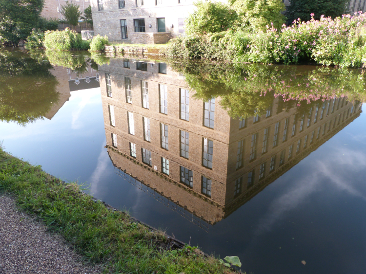 Reflections in the Leeds & Liverpool canal