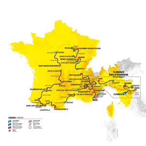 Tour de France 2024 route overview
