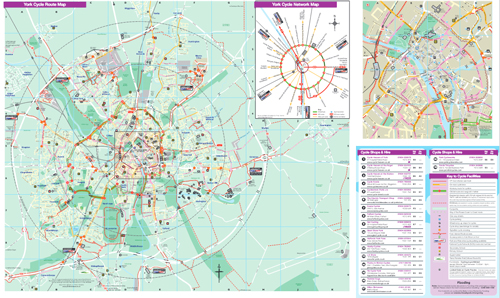 York Cycle Route Map