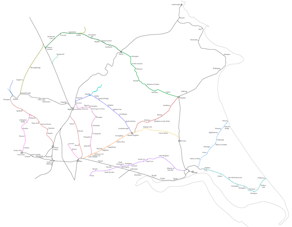 Map of York's old railways