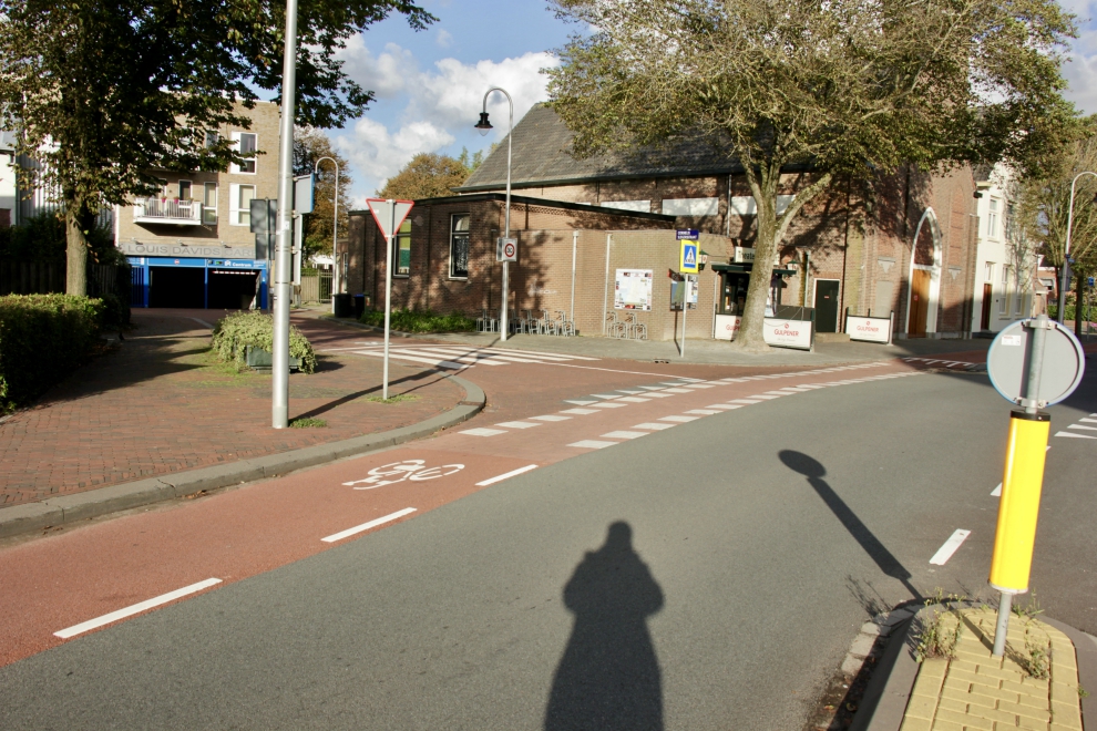 Bike lane and side street, Zandvoort